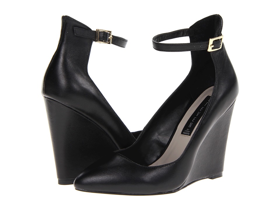 Steven Wisty Womens Wedge Shoes (Black)