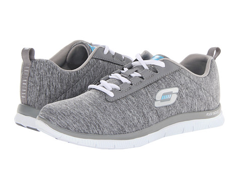 gray skechers shoes