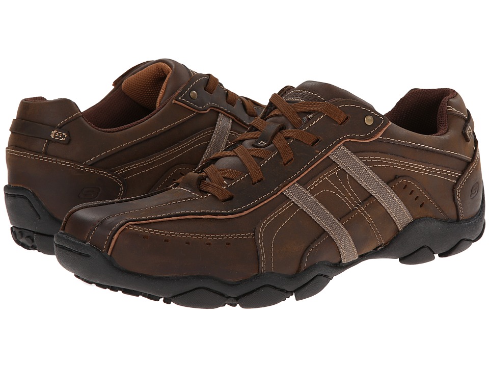 mens brown skechers shoes